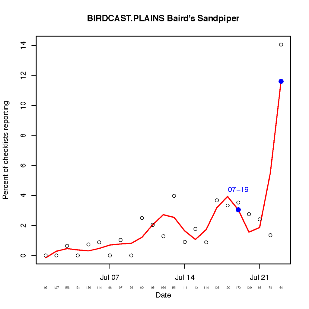 BIRDCAST.PLAINS_ARRIVE_2_Baird's Sandpiper_
